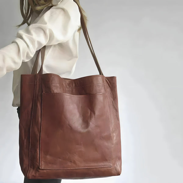 Lea | vintage håndtaske i læder