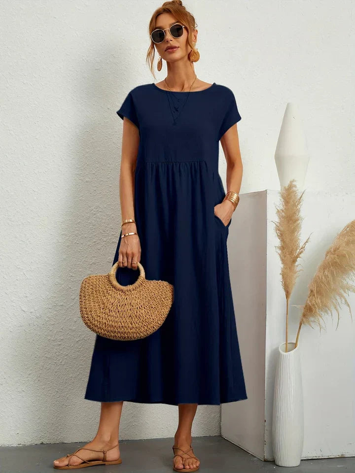 Renee - kortærmet vintage sommerkjole