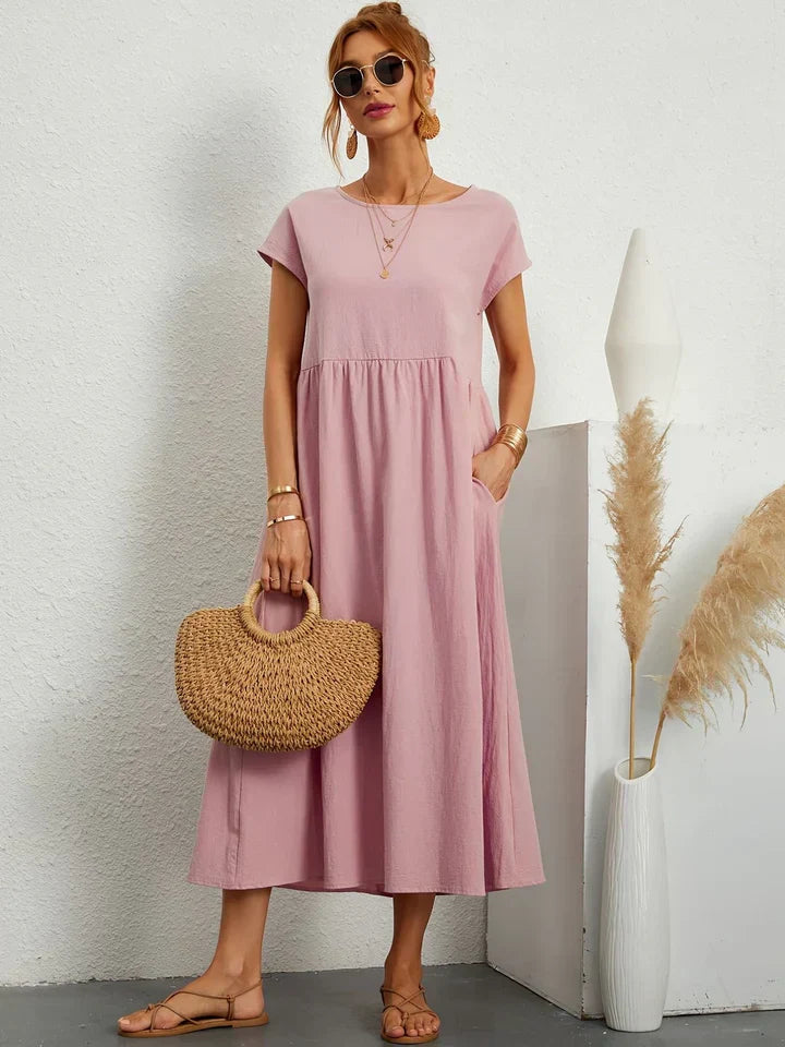 Renee - kortærmet vintage sommerkjole