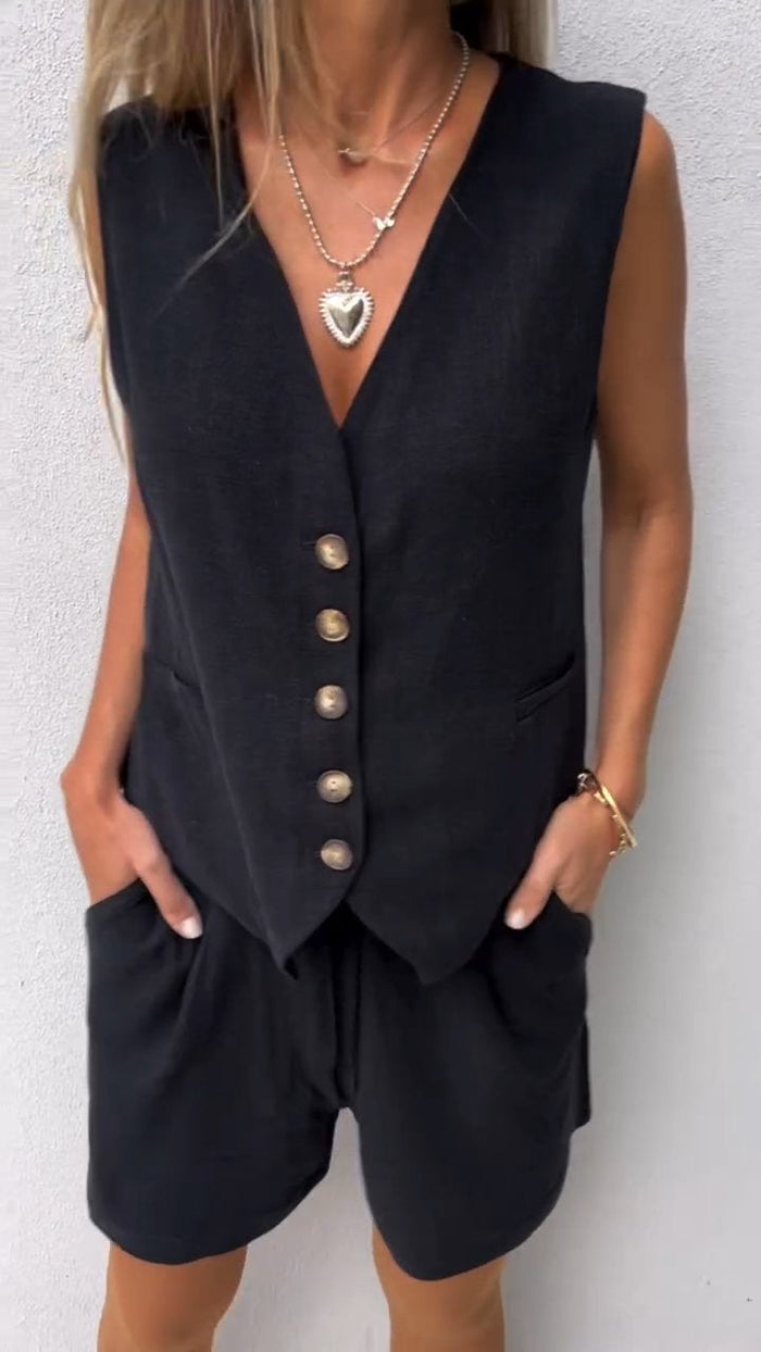 Todelt - ensemble med vest