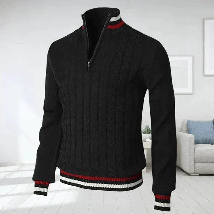 Herre sweater med kabelmønster - holger