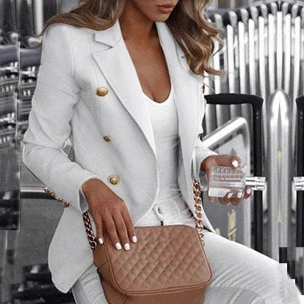 Bantella - moderigtig ternet lang blazer