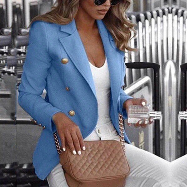Bantella - moderigtig ternet lang blazer