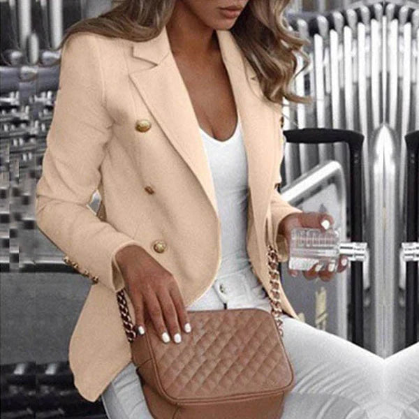 Bantella - moderigtig ternet lang blazer