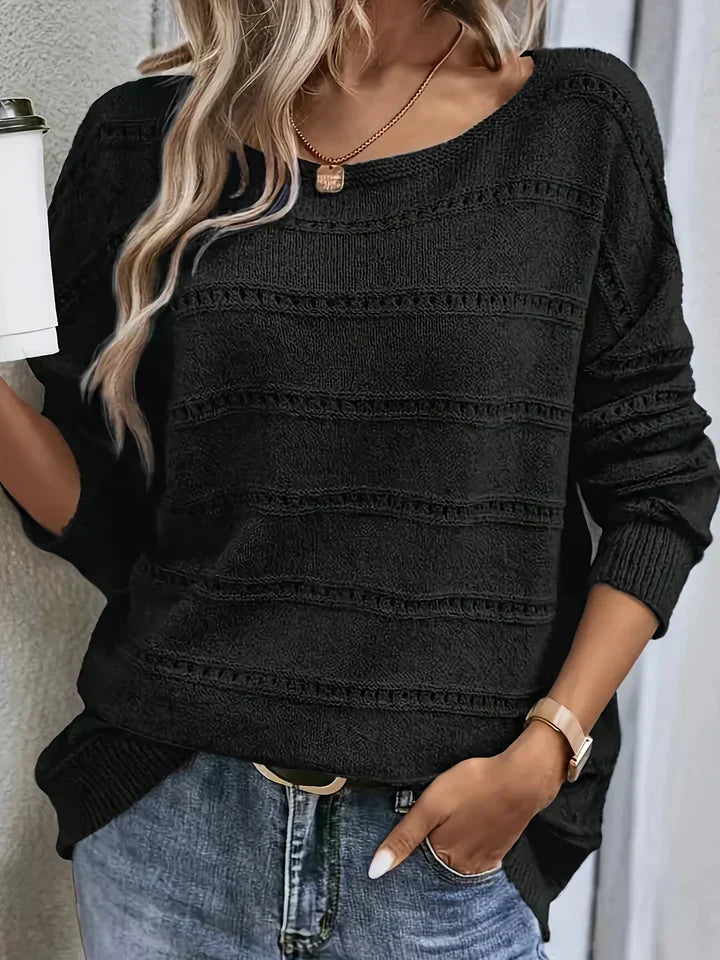 Lilla strikket trøje med lange ærmer - mia