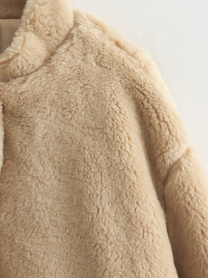 Zwillia - blød bamsejakke til kvinder