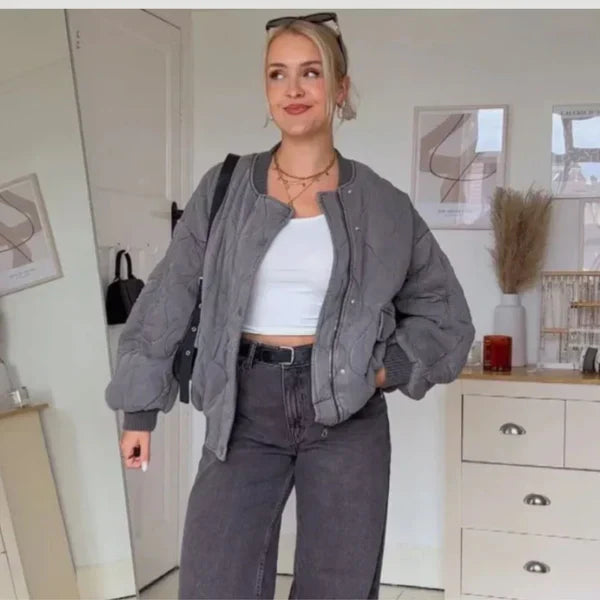 Elegant bomuldsfrakke - Reyna