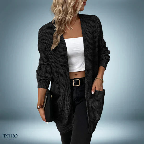 Casual - mellemlang cardigan