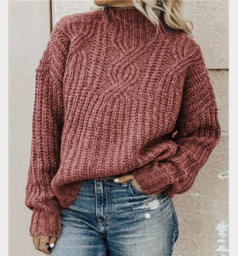 Amanda | oversize rullekrave sweater