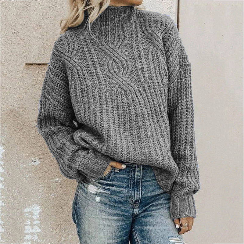 Amanda | oversize rullekrave sweater