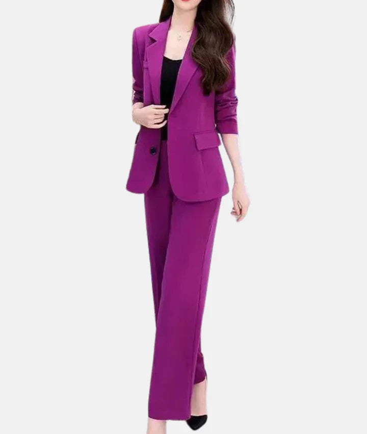 Elegant buksedragt med en skræddersyet blazer