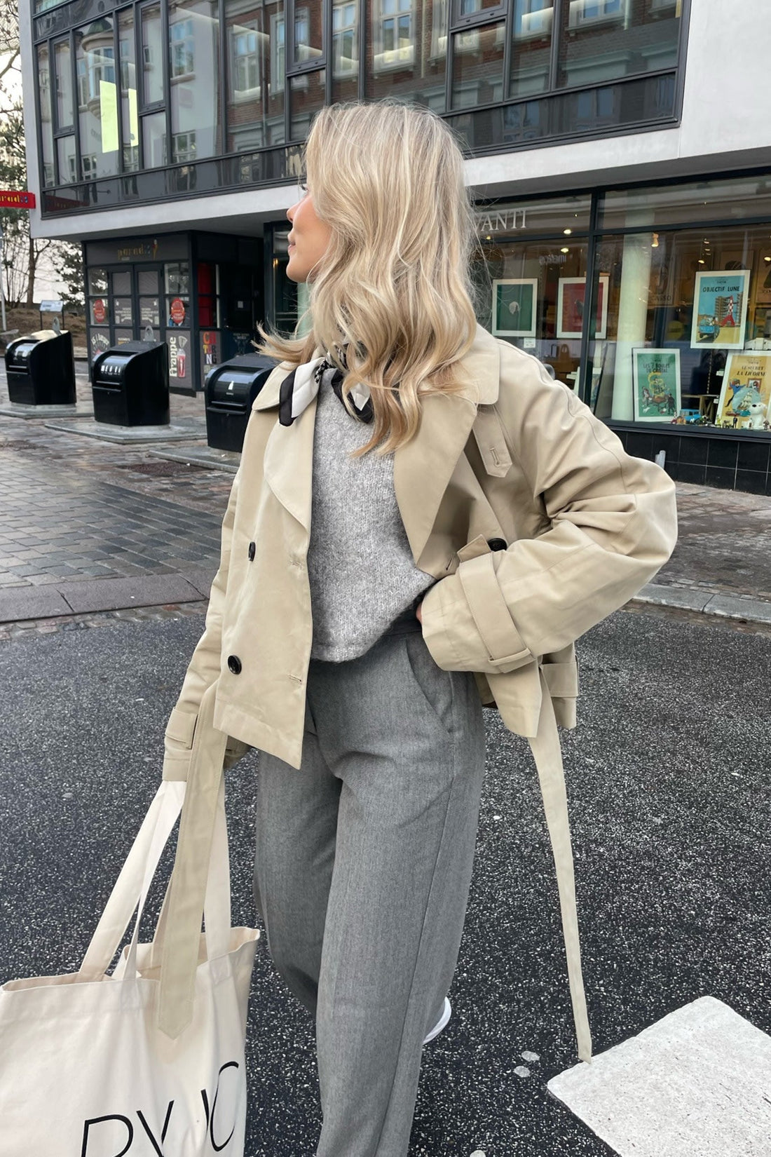 Athene | beige trenchcoat til kvinder