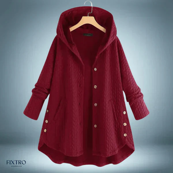 Varm vinterfrakke lavet af teddy