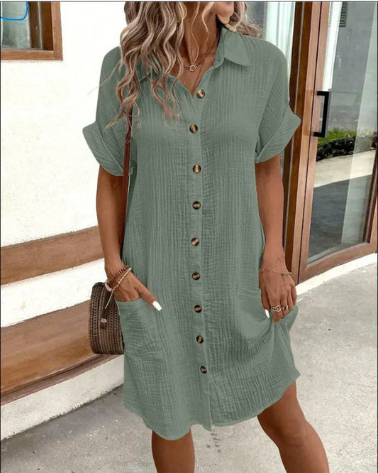 Gabriele | elegant skjortekjole til kvinder