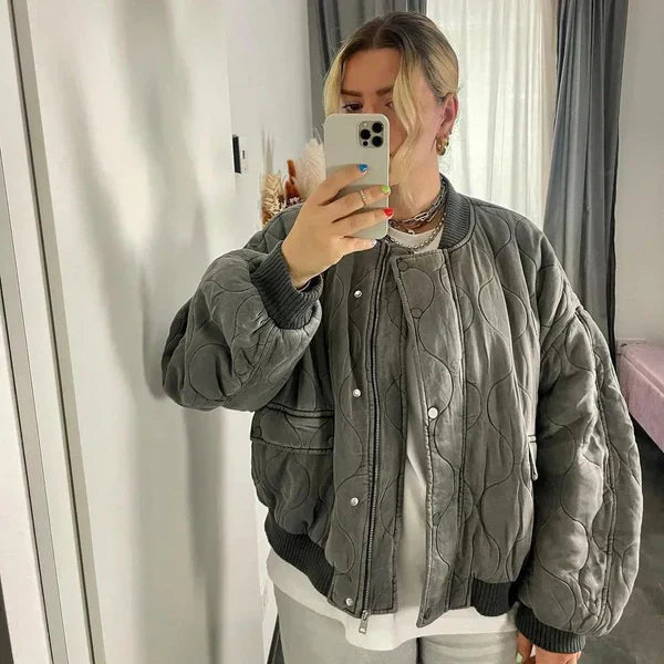 Elegant bomuldsfrakke - Reyna