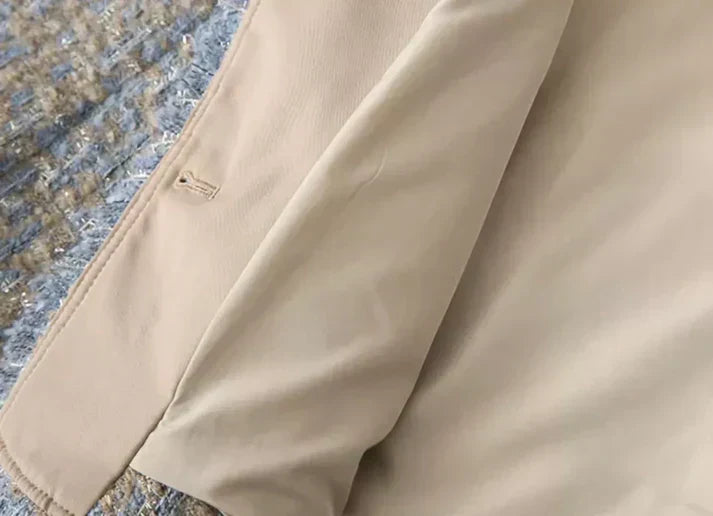 Tweed jakker med frynser, knapper og praktiske lommer til kvinder