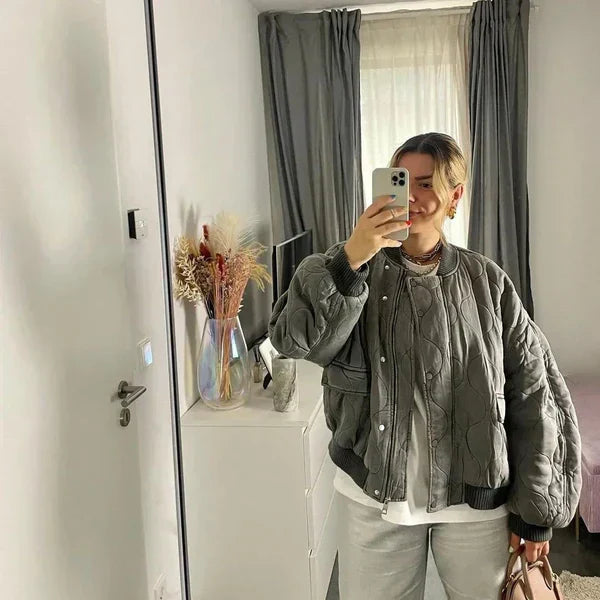 Elegant bomuldsfrakke - Reyna