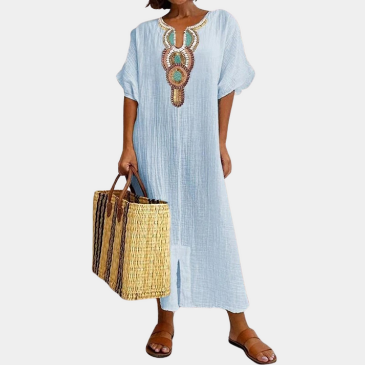 Afslappet boho damekjole