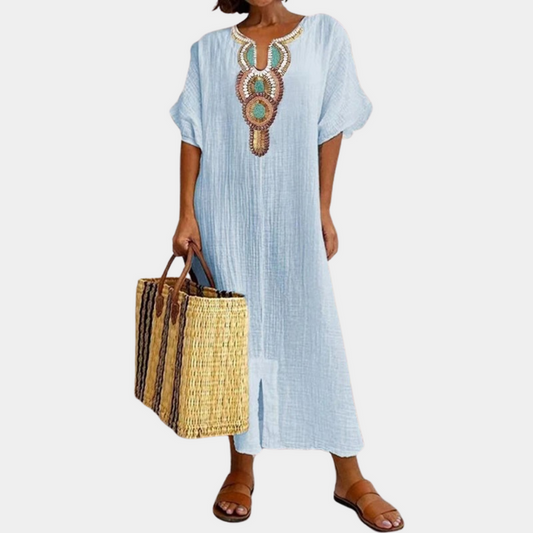 Afslappet boho damekjole