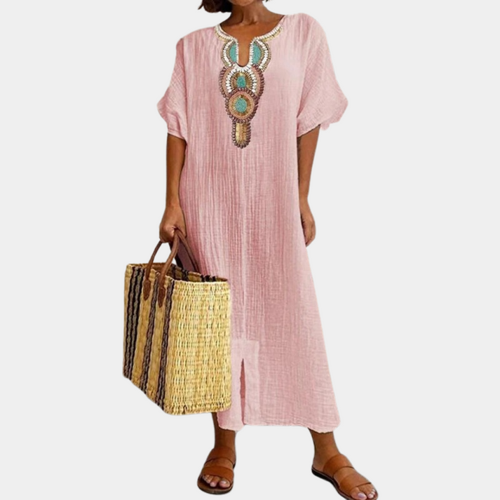 Afslappet boho damekjole