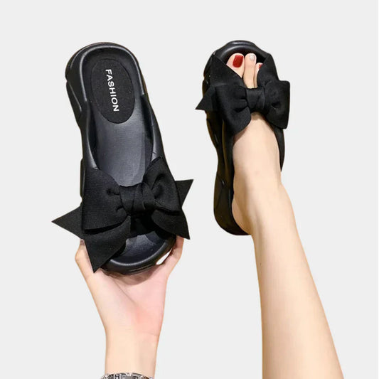 Damonie | Elegante dametøfler med sløjfedetalje