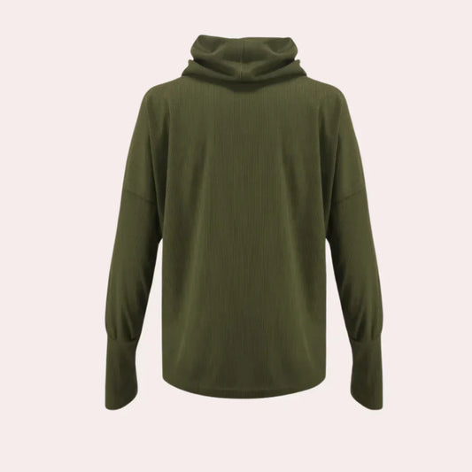 Strikket rullekrave sweater til kvinder