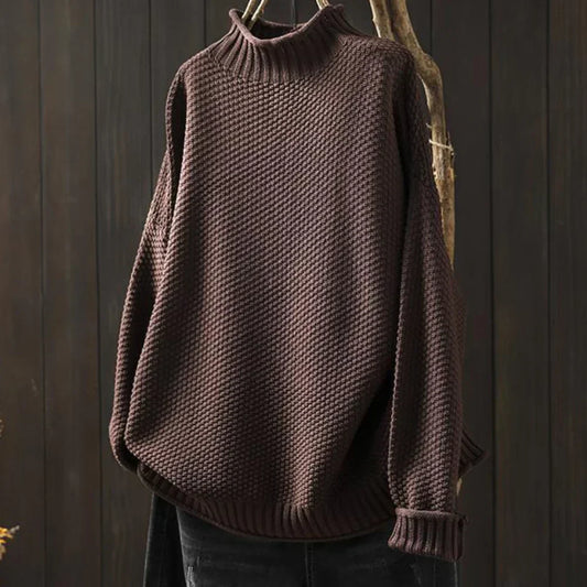 Theodora – elegant dametrøje med rullekrave