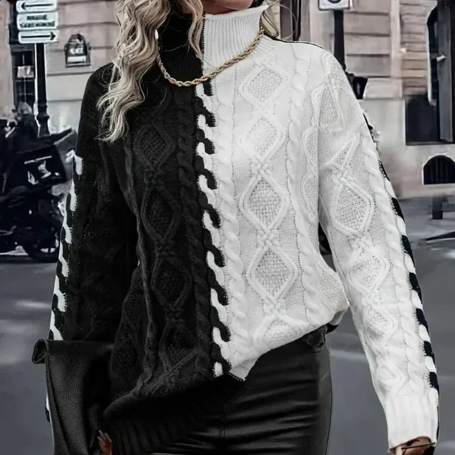 Lujza - elegant rullekravetrøje til kvinder