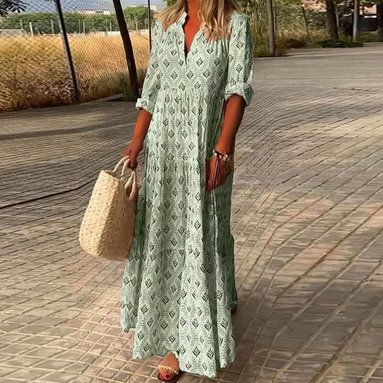 Olivia - smart boho kjole til strandferien