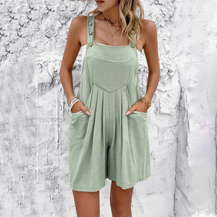 Cara - lyseblå denim jumpsuit