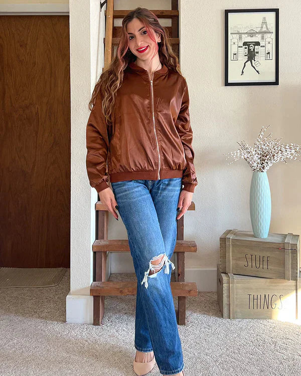 Robin - stilfuld klassisk bomberjakke med lommer - perfekt til enhver lejlighed