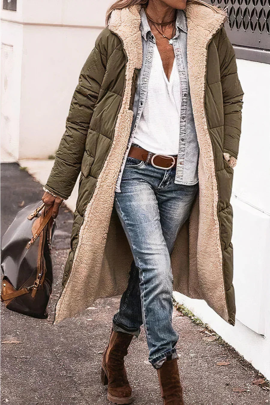 Kennedy - elegant dobbeltsidet varm parka