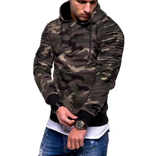 Pullover i trendy camouflage farve til stilfulde mænd