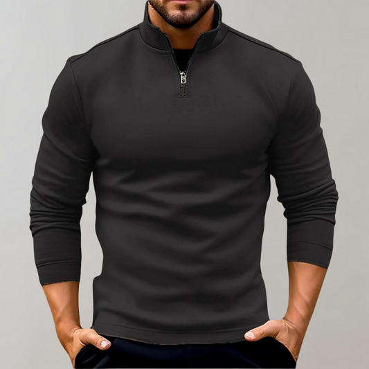 Herre sweater med lynlås - Dag