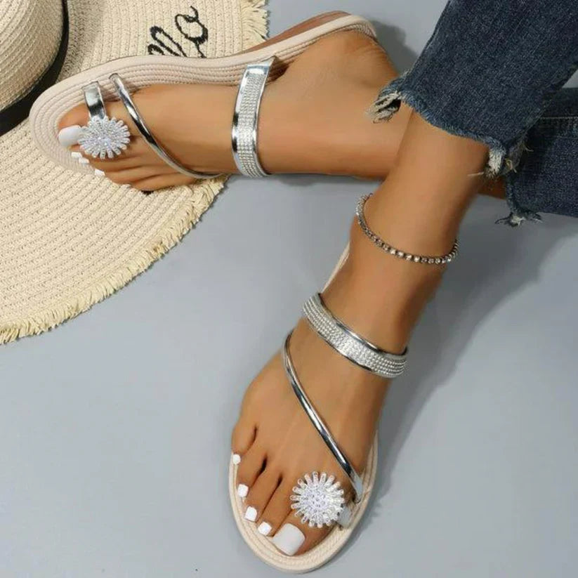 Aislee | sandaler med et mønster af snefnug
