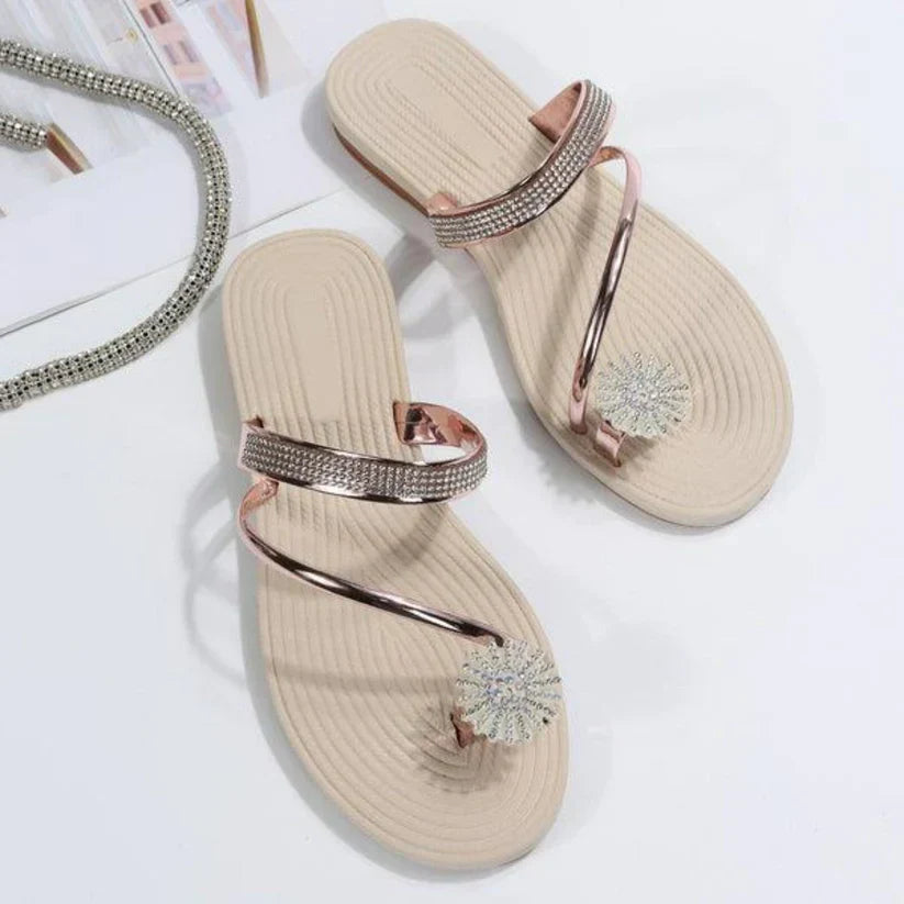 Aislee | sandaler med et mønster af snefnug