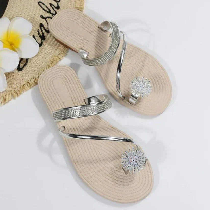 Aislee | sandaler med et mønster af snefnug