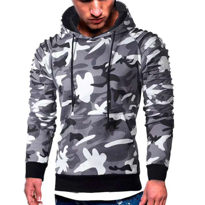 Pullover i trendy camouflage farve til stilfulde mænd