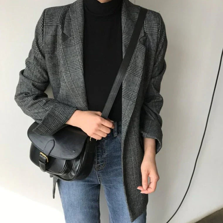 Flina - blazer med ternet jakke