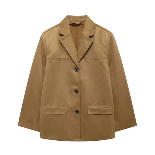 Tanja - retrobrun damejakke