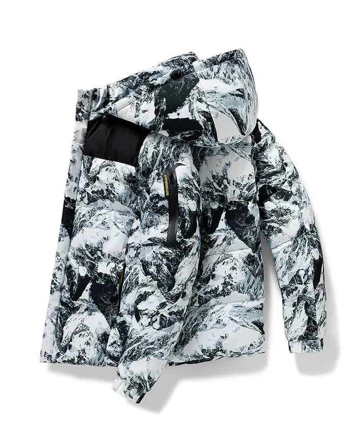 Camouflage vinterjakke til mænd - varm, stilfuld og perfekt til kolde dage