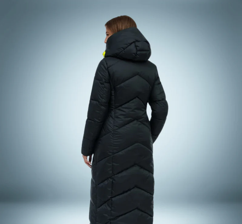 Eksklusiv parka med knaplukning