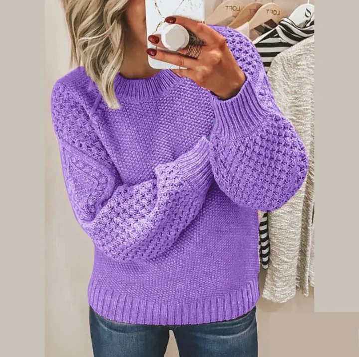 Emily - sweater lavet af blød strik