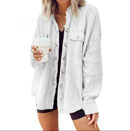 Treenighed | fløjlsjakke med uregelmæssig hætte