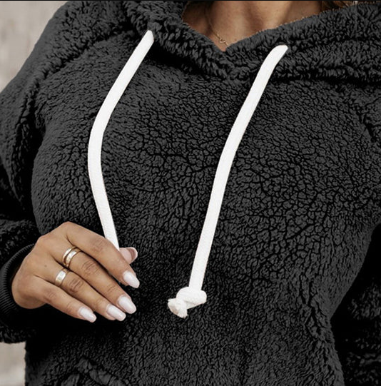 Klara l hyggelig fleece teddyjakke