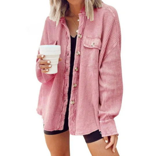 Treenighed | fløjlsjakke med uregelmæssig hætte