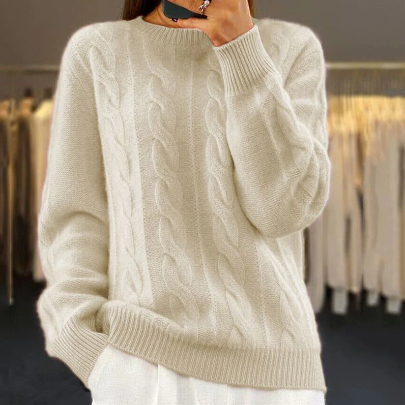 Varm strikket sweater