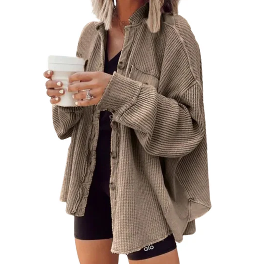 Treenighed | fløjlsjakke med uregelmæssig hætte