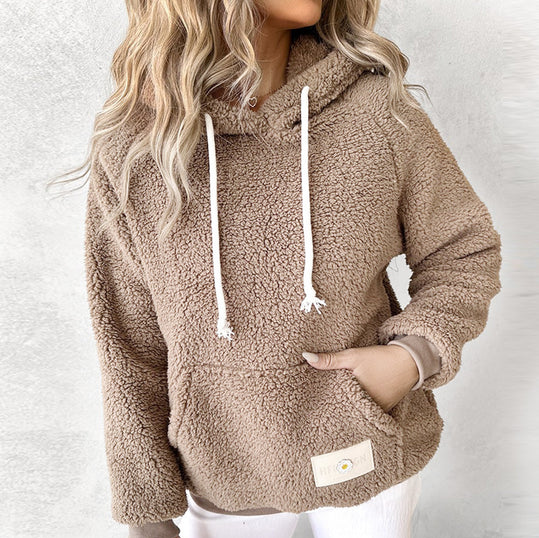 Klara l hyggelig fleece teddyjakke