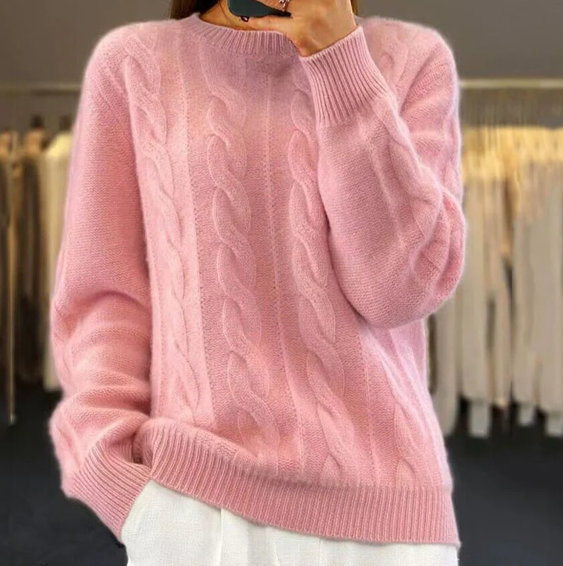 Varm strikket sweater